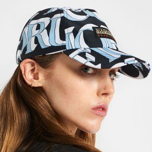 Napapijri x Fiorucci Monogram Cap Blue